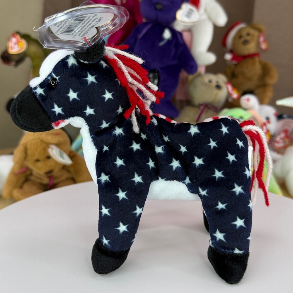 ❤️🇺🇸BEANIE BABY PATRIOTIC BUNDLE - SPANGLE / RIGHTY / LEFTY - Picture 12 of 16